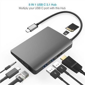 8 in1タイプCハブ